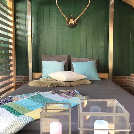 De Goudvink 7-persoons, Overdekte Hottub En Loungebank, Finse Sauna, Wifi, Sunshower Lievelde