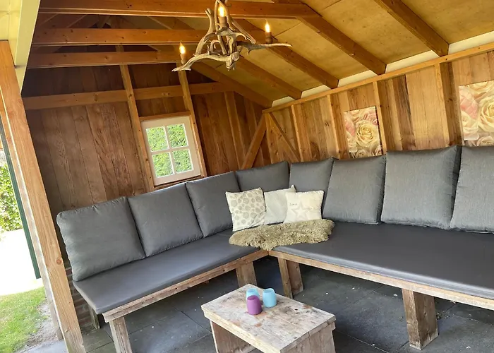 De Goudvink 7-persoons, Overdekte Hottub En Loungebank, Finse Sauna, Wifi, Sunshower *